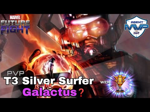 Can pvp Silver Surfer (T3) beat Galactus GBR? Marvel Future Fight