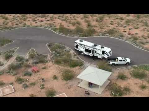 Footage of Virgin River Canyon Campground.