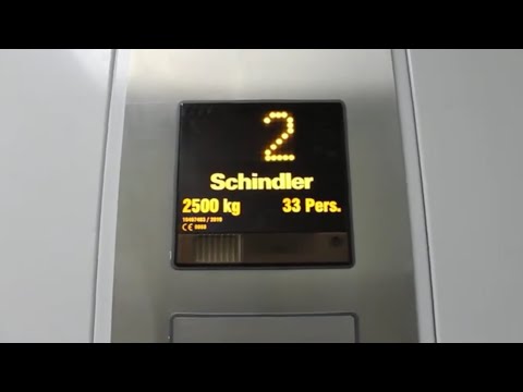 Schindler EuroLift MRL Traction Freight elevator @ Malmporten Shopping Center, Narvik, Norway.