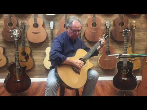 Stone bridge G 23 CR Cutaway 2012 - Cedar top, rosewood back & sides, Ebony, fright, board, and saddle image 14