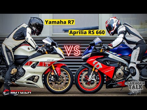 Yamaha R7 vs. Aprilia RS 660 im Test - Strassen-Sport-Motorräder im Vergleich - Garagentalk