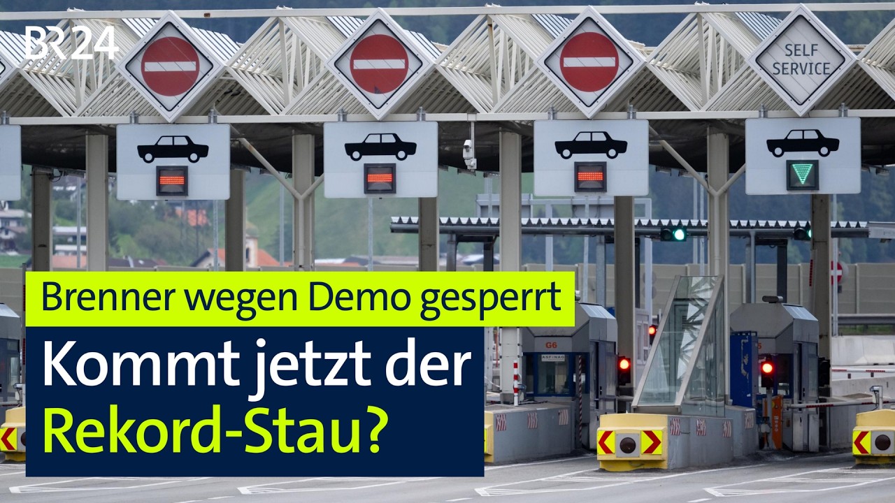 Brenner wegen Demo gesperrt: Kommt jetzt der Rekord-Stau? | BR24live
