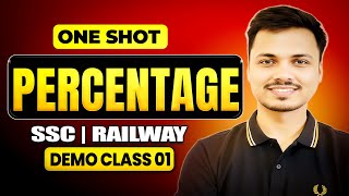 Percentage One Shot: Zero to Hero 🚀 | All Types Covered | SSC, Railway, State Exams 2026