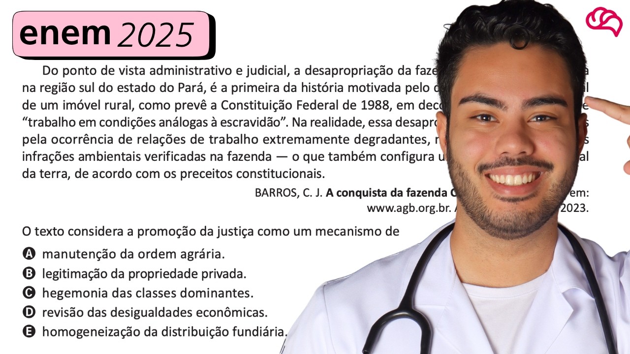 Resolução em Vídeo — Questão 67 ENEM 2025