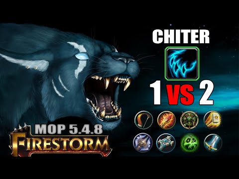 FERAL 1v2 ARENA Clutches WoW MoP 5.4.8 | CHITER