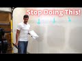 How to Mud Drywall THE WRONG WAY!!!!