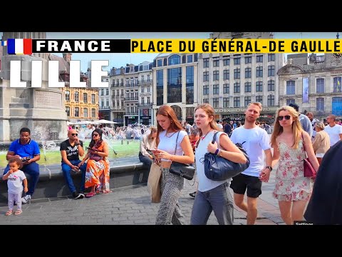 🇫🇷 "Exploring Lille in Stunning 4K: A Breathtaking Walking Tour of Central Lille "