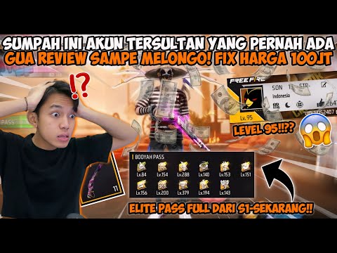 AKUN FF TERSULTAN YANG DITAWAR 100JUTA! GW MELONGO LEVELNYA SAMPE 95 VAULT LENGKAP SEMUA😱