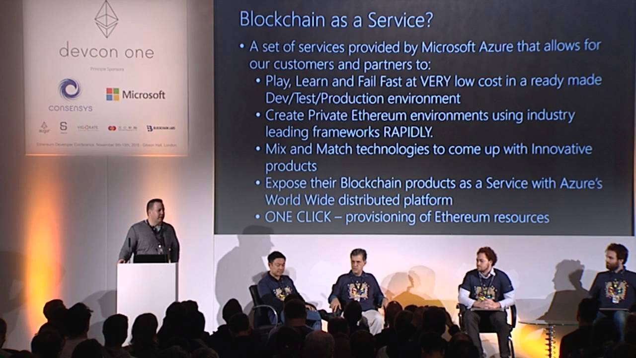 Microsoft Announcing Ethereum Blockchain as a Service (ETH BaaS) on Azure Cloud preview