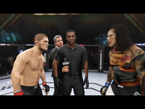 Khabib vs. Big Scarecrow - EA Sports UFC 2 - Champion Fights ☝️🦅