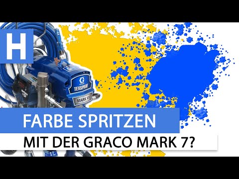 Kann man mit der Graco Mark 7 Farbe spritzen?