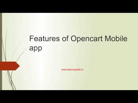 Features of Opencart Mobile app