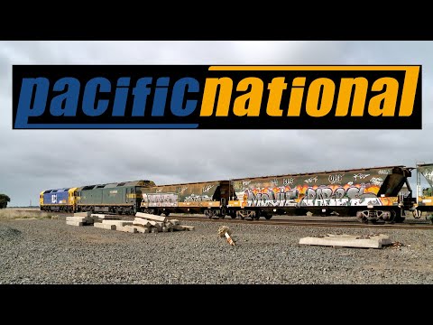 7732V Pacific National Grain Train With VHAF Hoppers (16/9/2024) - PoathTV Australian Railways