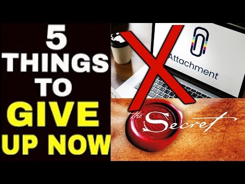 5 Things You MUST GIVE UP to ACCELERATE the Law of Attraction Process! featuring Aaron Doughty Video