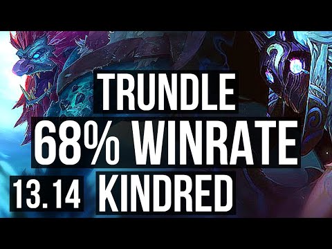 TRUNDLE vs KINDRED (JNG) | 68% winrate, 3/2/9 | EUW Master | 13.14