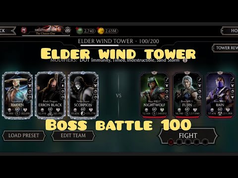 FATAL ELDER WIND TOWER BOSS BATTLE 100 + Reward I Sad 1st Attempt Ending.... 😭