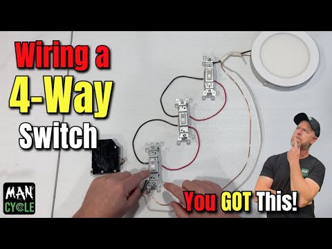 How to Wire a 4-Way Switch - It WILL Make Sense After THIS!