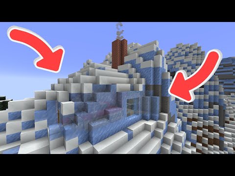 Conheça Minha casa dentro da montanha de gelo no Minecraft