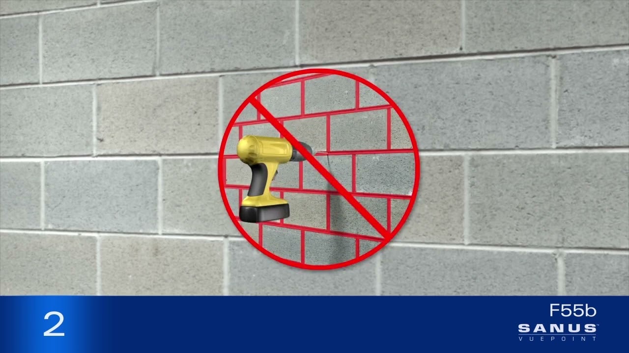 Install Sanus F55B: Sleek & Secure Setup | Screwfix