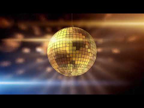 Spinning Gold Disco Ball Vj Loop - Disco Ball Animation Party Background