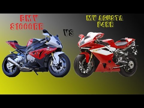 MV AGUSTA VS BMW s1000rr, moto superbike 300kmh