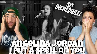 HER VOICE GAVE US CHILLS! | First Time Hearing ANGELINA JORDAN - I Put A Spell On You REACTION