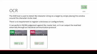 IV3 Vision Sensor Support | Tools | OCR