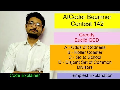 AtCoder Beginner Contest 142 | ATCODER | CODE EXPLAINER