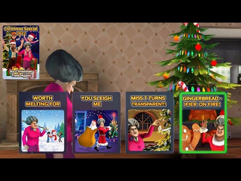 Scary Teacher 3D - All Level Chapter Christmas Special 2022