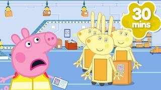 🤖 Peppa Visits a ROBOT Delivery Factory! 📦  BRAND NEW Peppa Pig Tales Episodes | 30 Minutes
