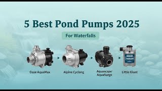 Top 5 Best Pond Pumps 2026