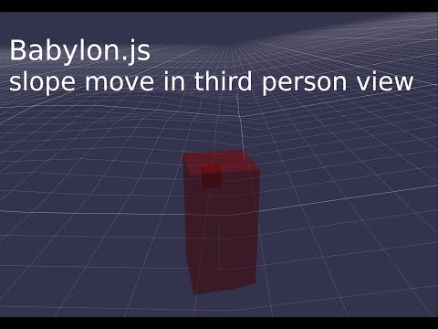 Babylon Js Sample Code For Moving Along A Slope