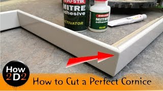 How to make cut glue & fill kitchen cabinet cornice moulding edging pelmet