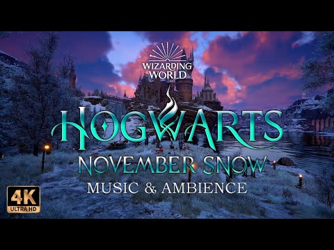 ❄️November Snow: Scent of Winter Serenade🎻 | Harry Potter  Music & Ambience 4k