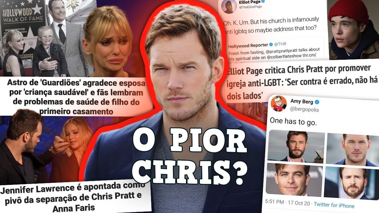 A QUEDA DE CHRIS PRATT: TRAIU A ANNA FARIS COM A JENNIFER LAWRENCE?