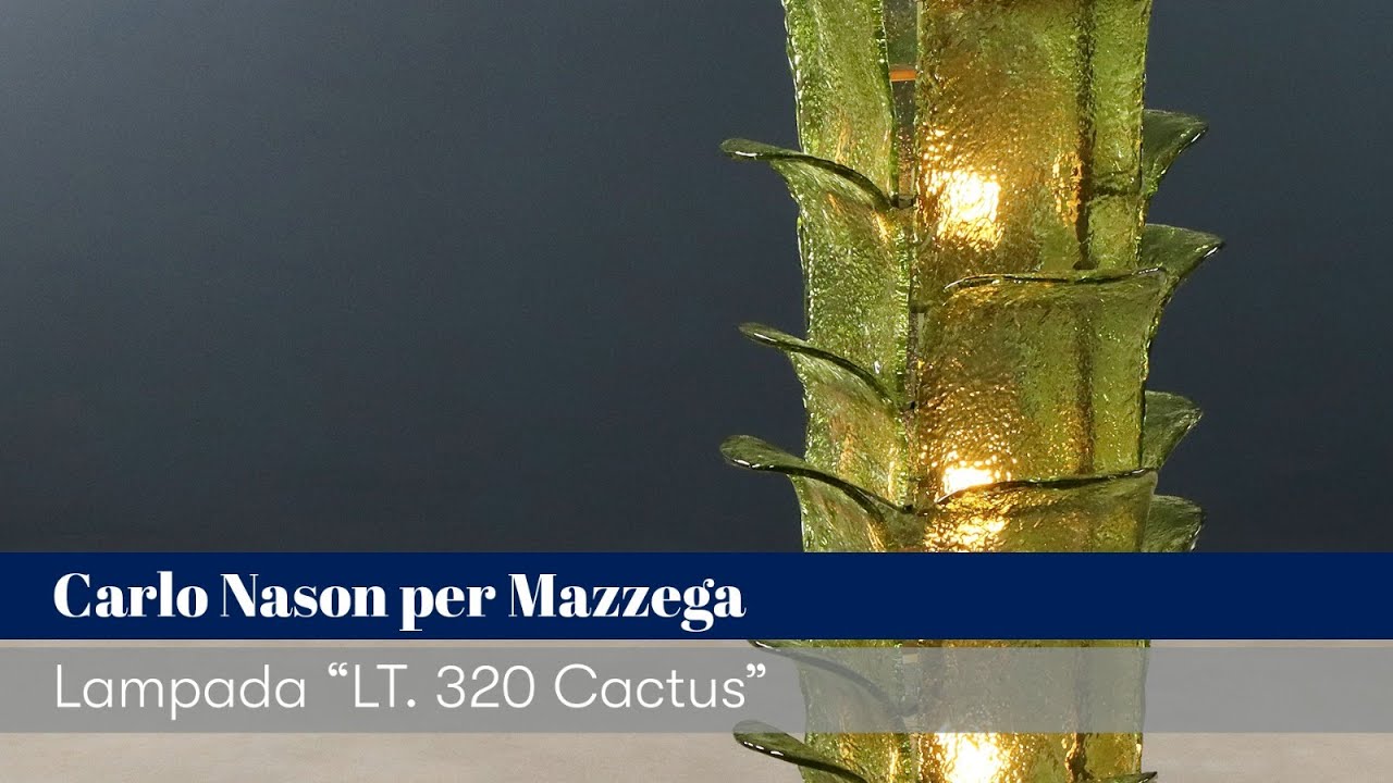 Lampada "Lt. 320 Cactus" di Carlo Nason per Mazzega