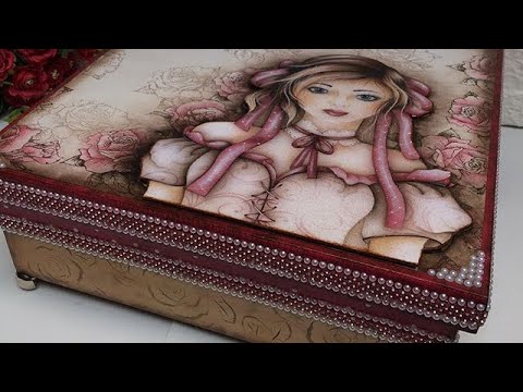 DIY Caixa com scrapdecor luxo