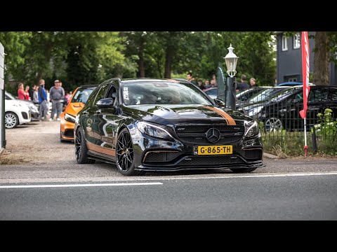 590HP Mercedes C63 S AMG Estate with Decat Downpipes - LOUD Accelerations & Revs !