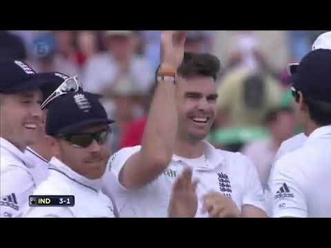 Gautam Gambhir goes on a duck .. jimmy Anderson shines