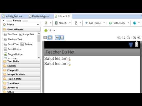 DEVELOPPER SOUS ANDROID 9 Le LinearLayout