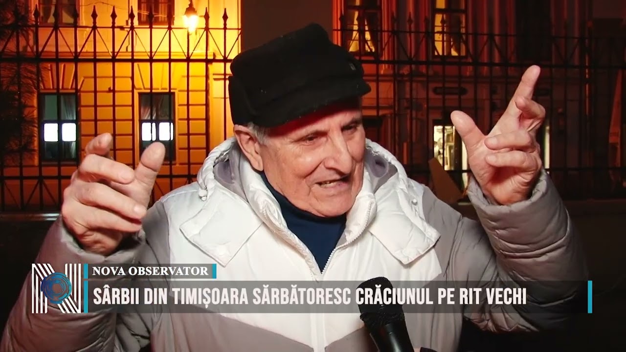 Sârbii din Timișoara sărbătoresc Crăciunul pe rit vechi