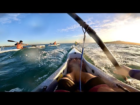Kayaking at sunrise! V7 Epic surfski