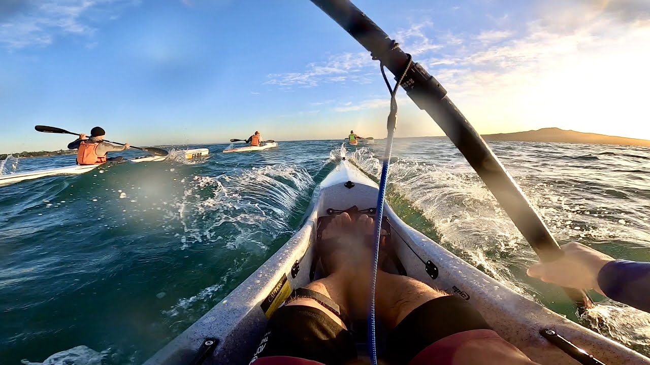 Kayaking at sunrise! V7 Epic surfski