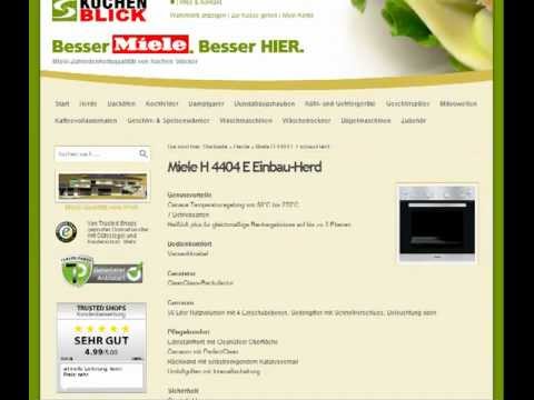 Miele H 4404 E Einbau-Herd bei kuechenblick kaufen