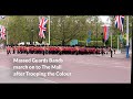 Massed Guards Bands play Men of Harlech - Trooping the Colour March Off 2023