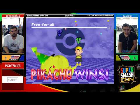 SSC2018 SSB - Paco (Pikachu) Vs. Raychu (Ness) Smash 64 Division 2