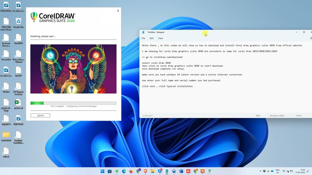 How to download Install and activate Corel Draw Graphics suite 2020/2021 for windows
