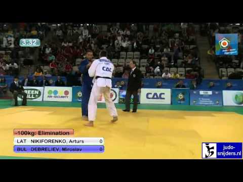 Arturs Nikiforenko (LAT) - Miroslav Debreliev (BUL) [-100kg]