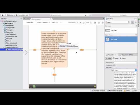 04#4 Text Areas and Manual Constraints in Xamarin Designer
