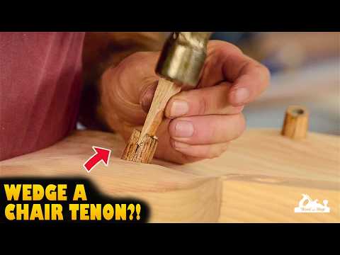 Crazy Traditional Way to Wedge a Chair Tenon